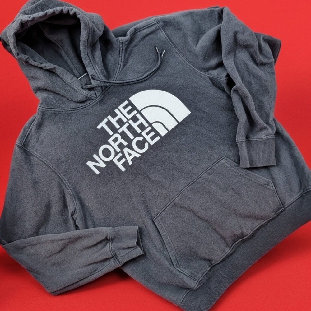 The North Face Black Fleece Pullover Hoodie‎ Men's Graphic Print Hooded M